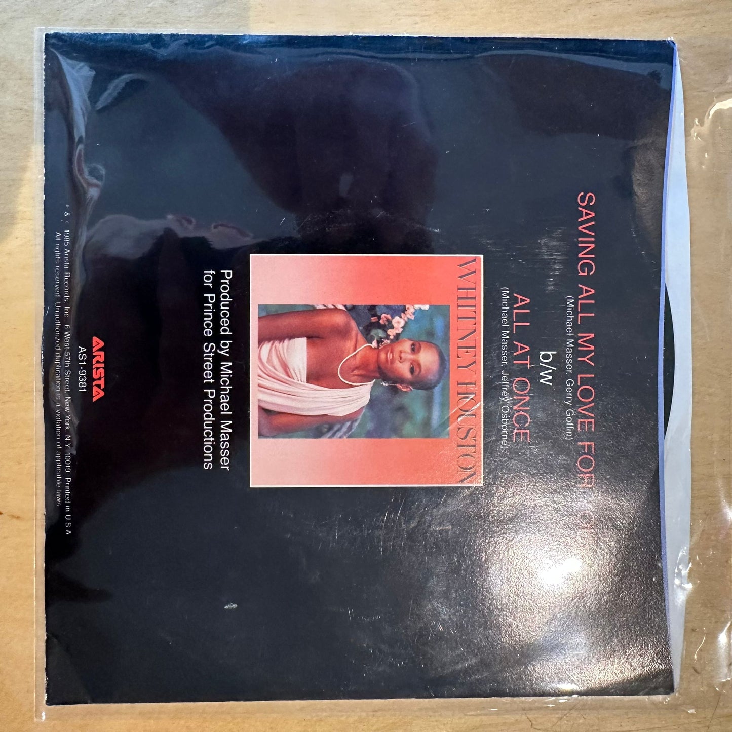 Whitney Houston - Saving All My Love For You (7")