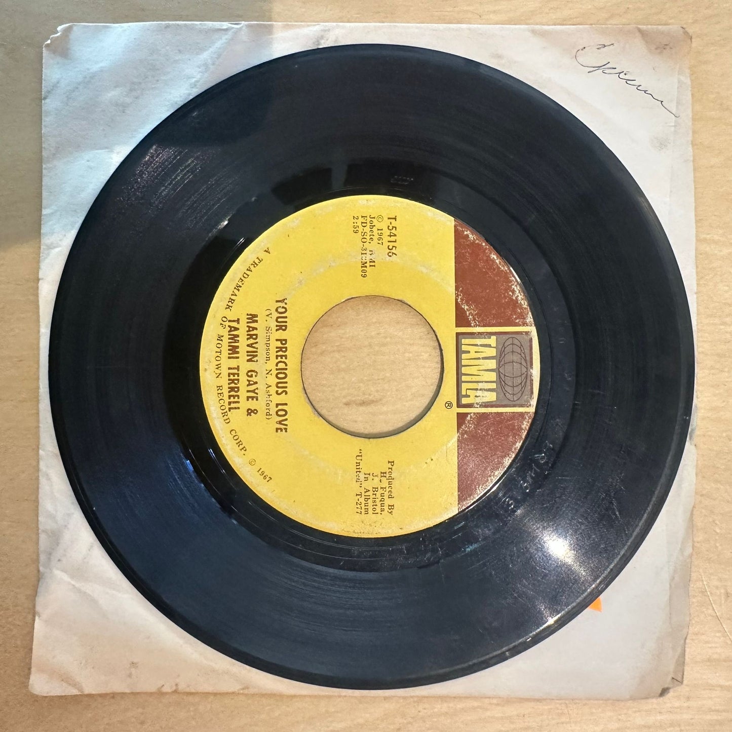 Marvin Gaye & Tammi Terrell — Your Precious Love 7"