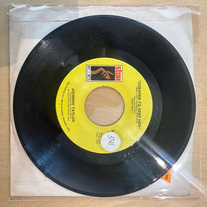 Johnnie Taylor — Cheaper To Keep Her 7"