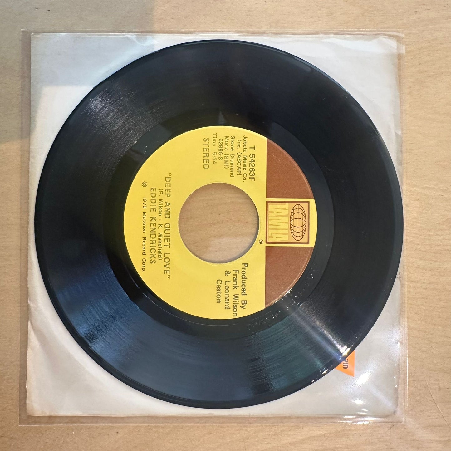 Eddie Kendricks — Happy / Deep And Quiet Love 7"