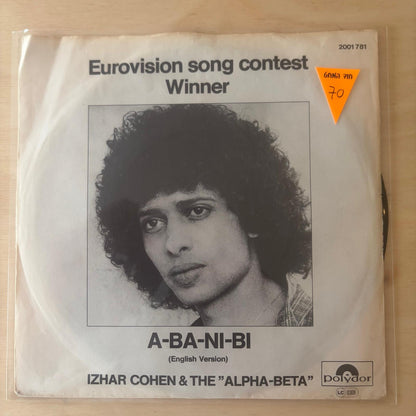 Izhar Cohen & The Alpha-Beta - A-Ba-Ni-Bi 7"