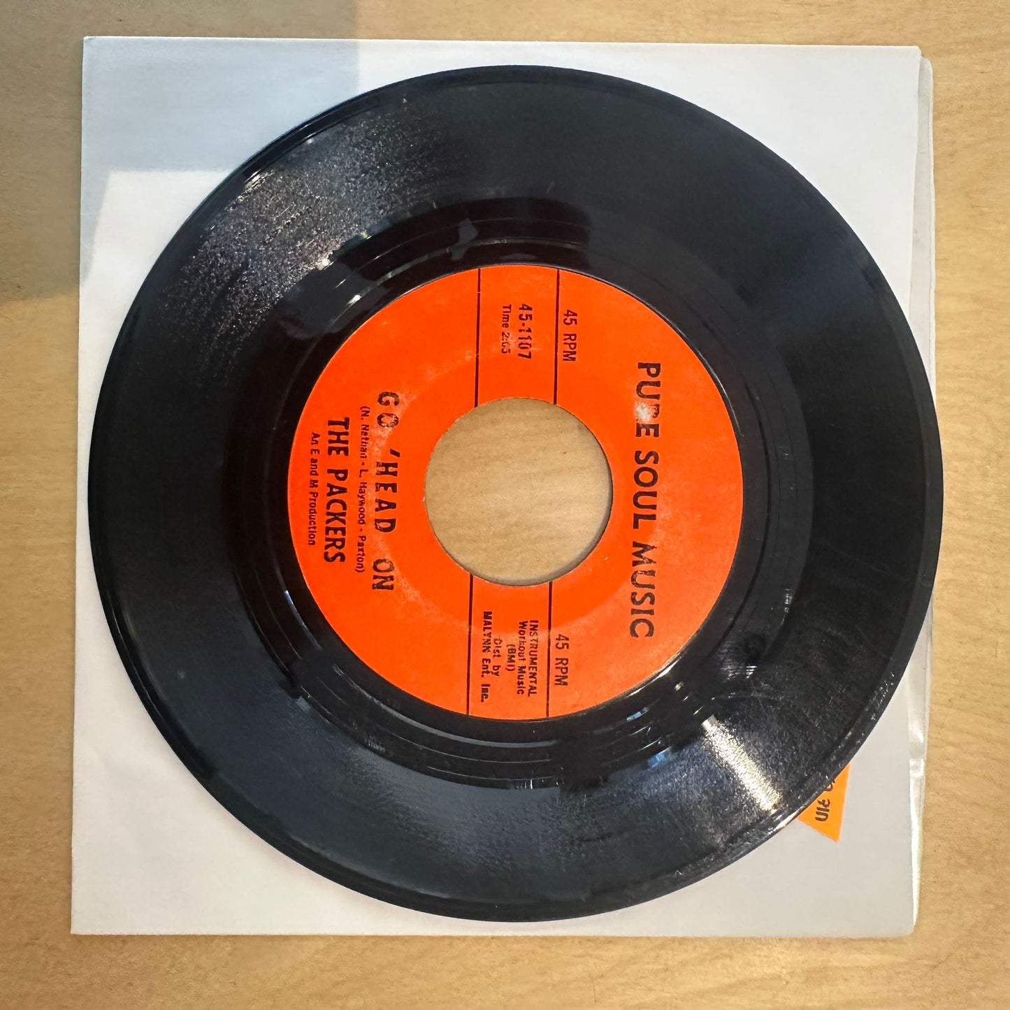 The Packers — Hole In The Wall / Go 'Head On 7"