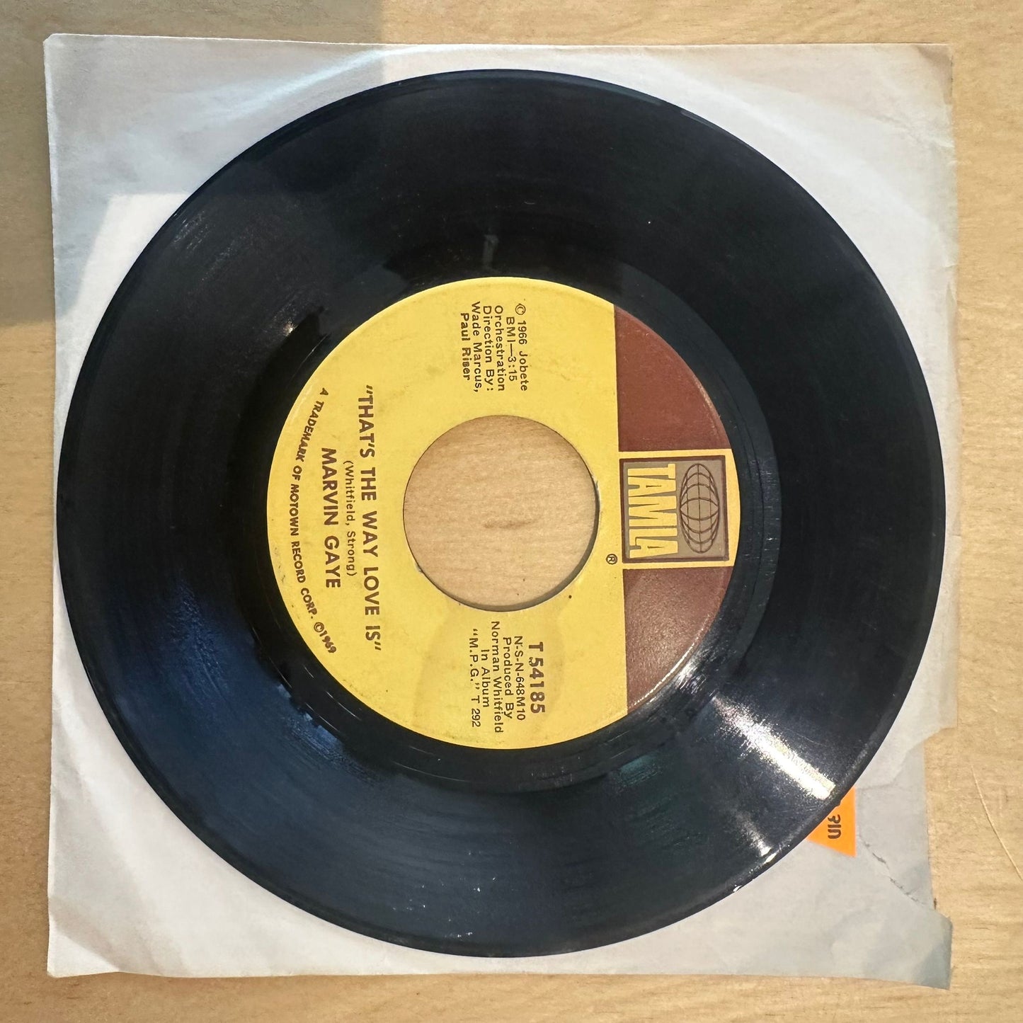 Marvin Gaye — That's The Way Love Is 7"