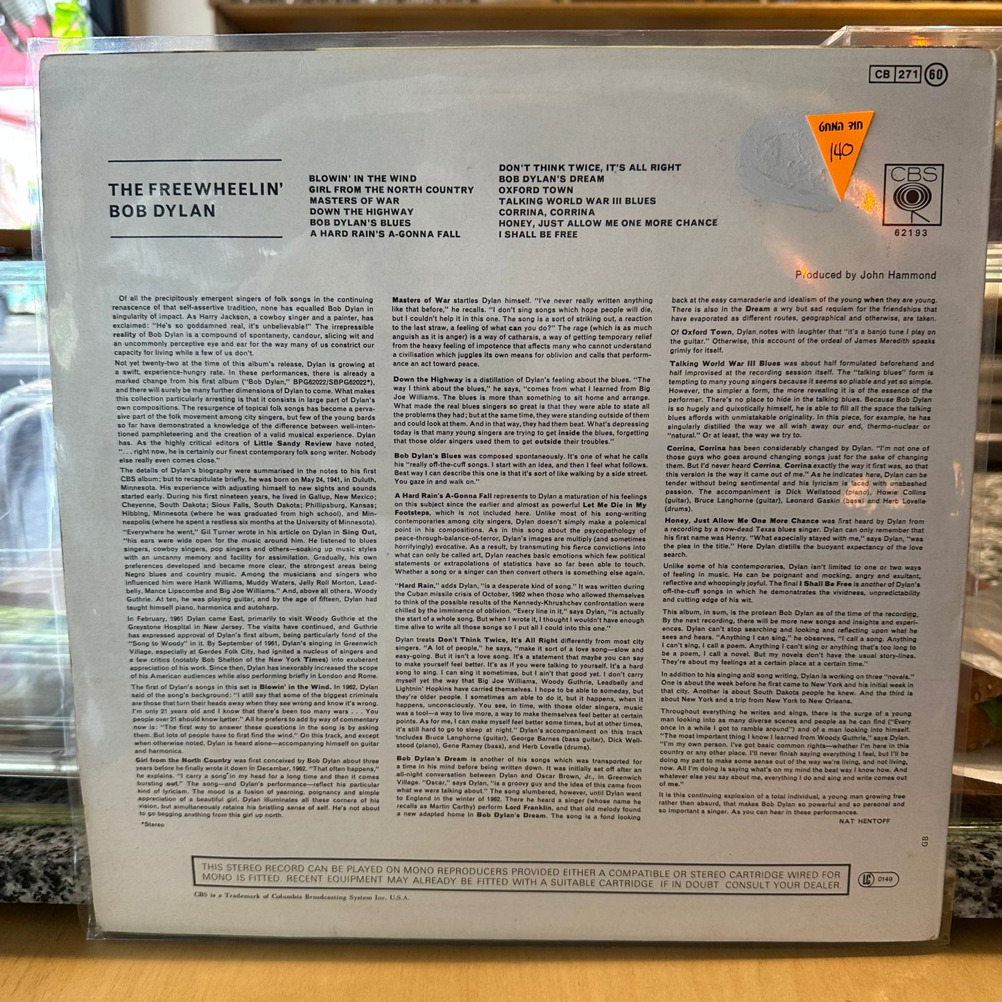 Bob Dylan - The Freewheelin' Bob Dylan