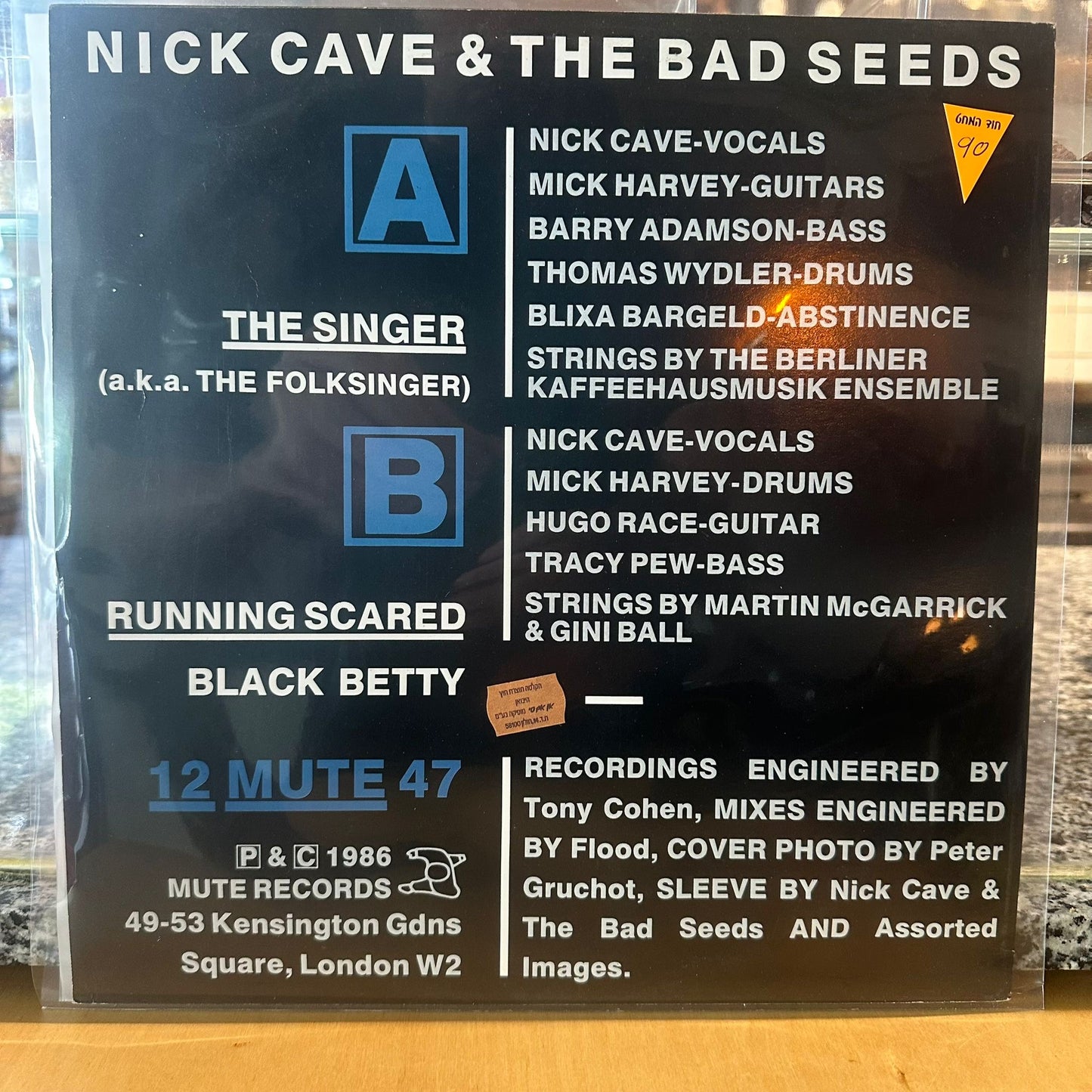 Nick Cave & The Bad Seeds - The Singer 12"
