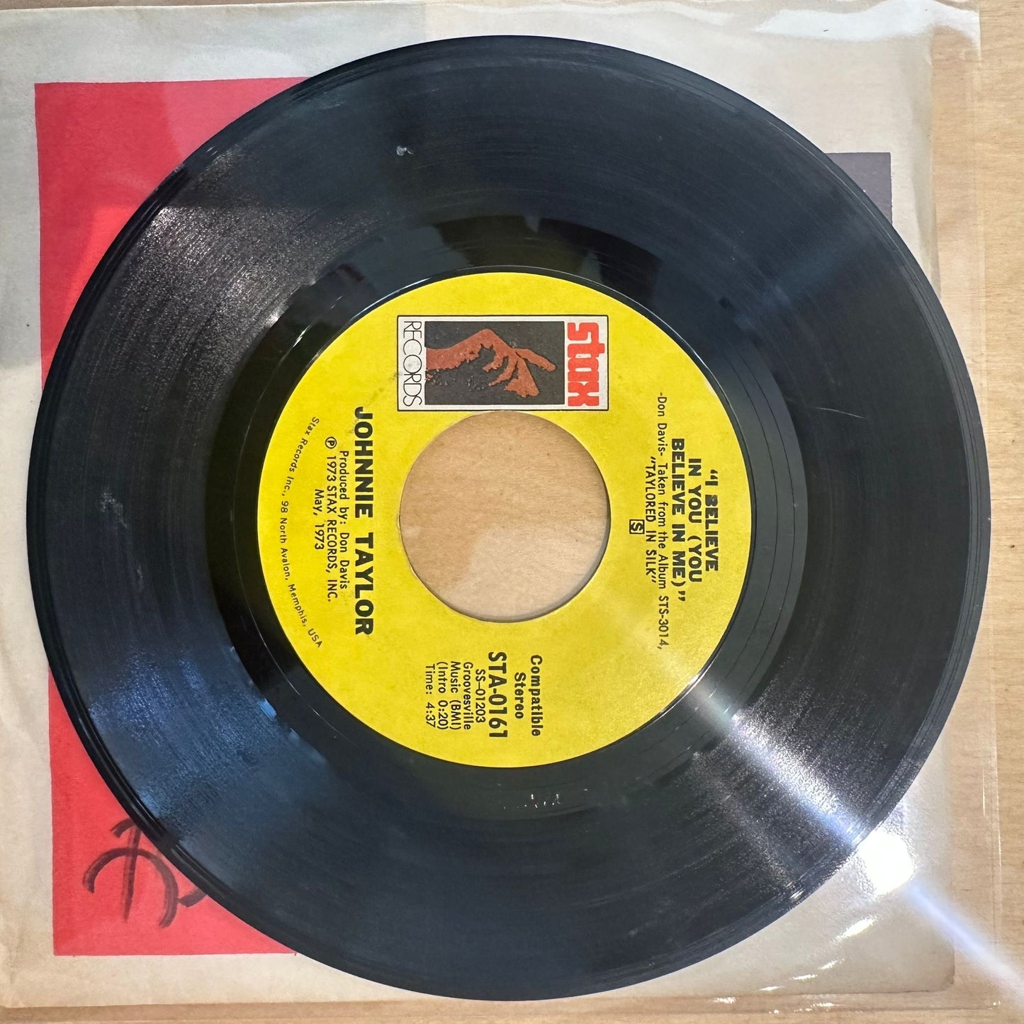 Johnnie Taylor — I Believe In You (You Believe In Me) 7"