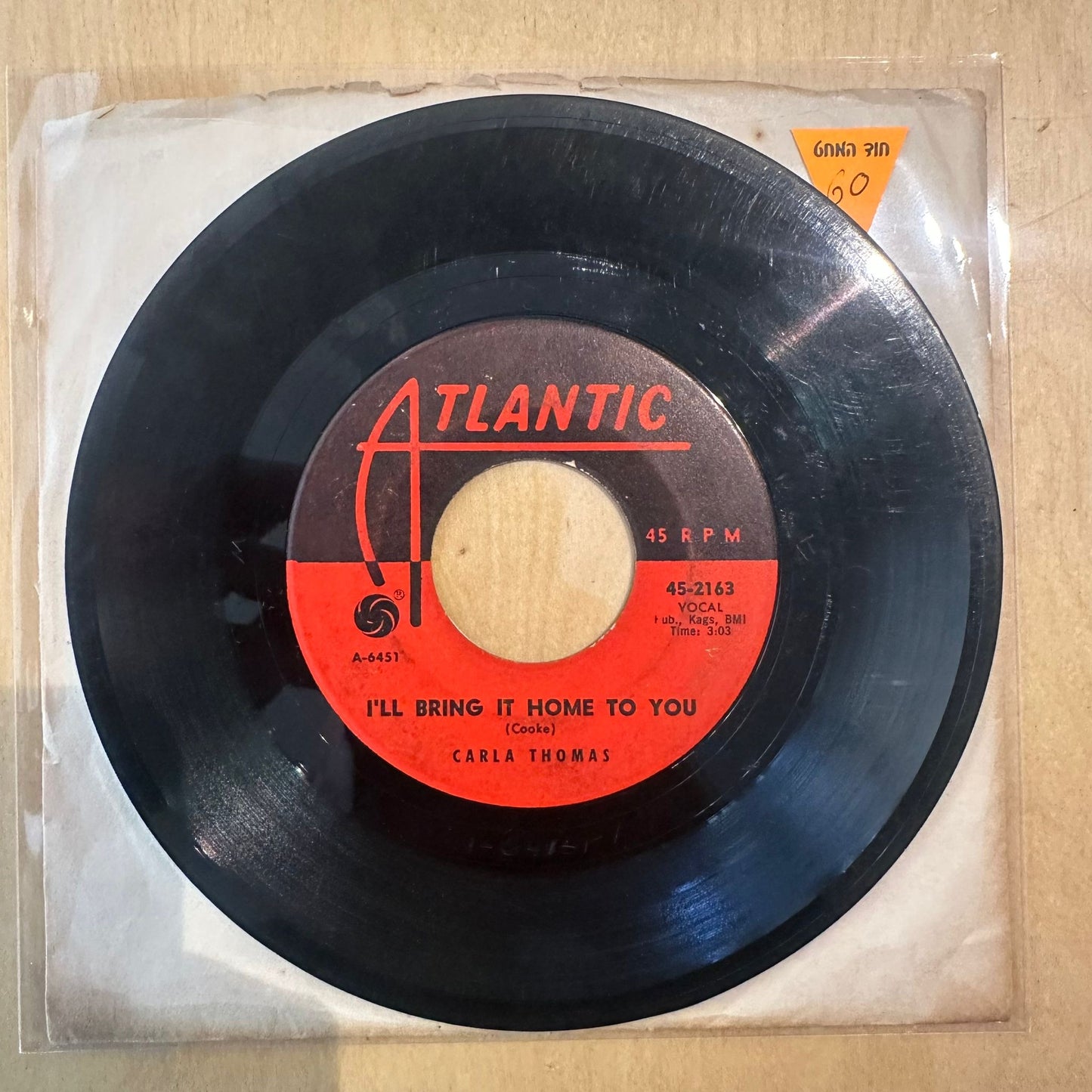 Carla Thomas — I Can't Take It / I'll Bring It Home To You 7"