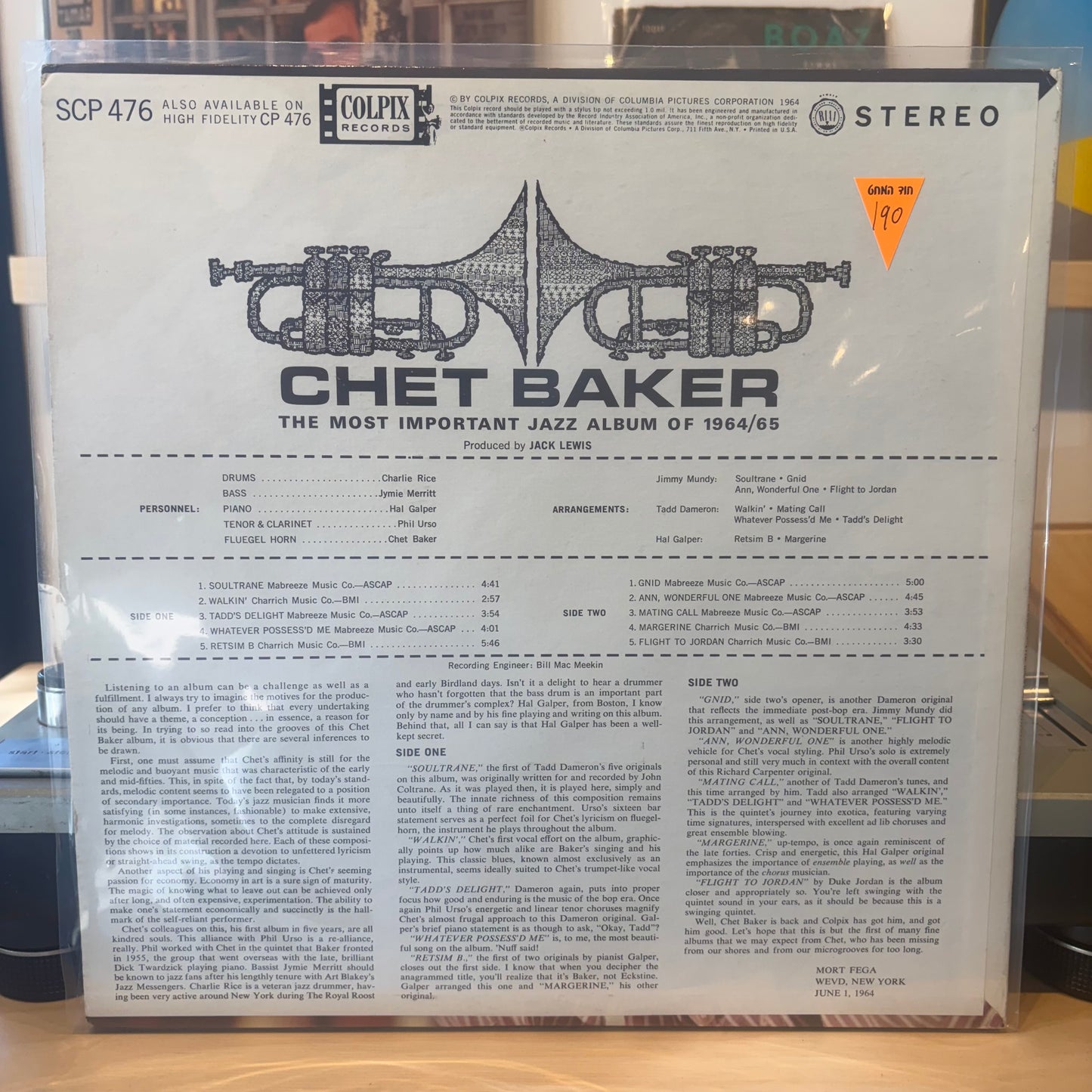 Chet Baker - The Most Important Jazz Album Of 1964/65