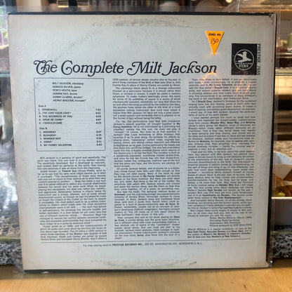 Milt Jackson With Horace Silver - The Complete Milt Jackson With Horace Silver