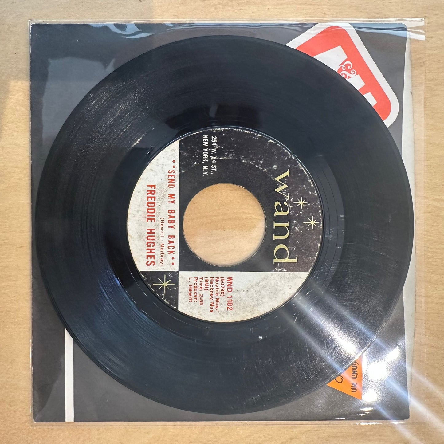 Freddie Hughes — Send My Baby Back / Where's My Baby 7"