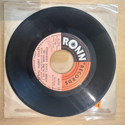 Little Johnny Taylor — Everybody Knows About My Good Thing 7"