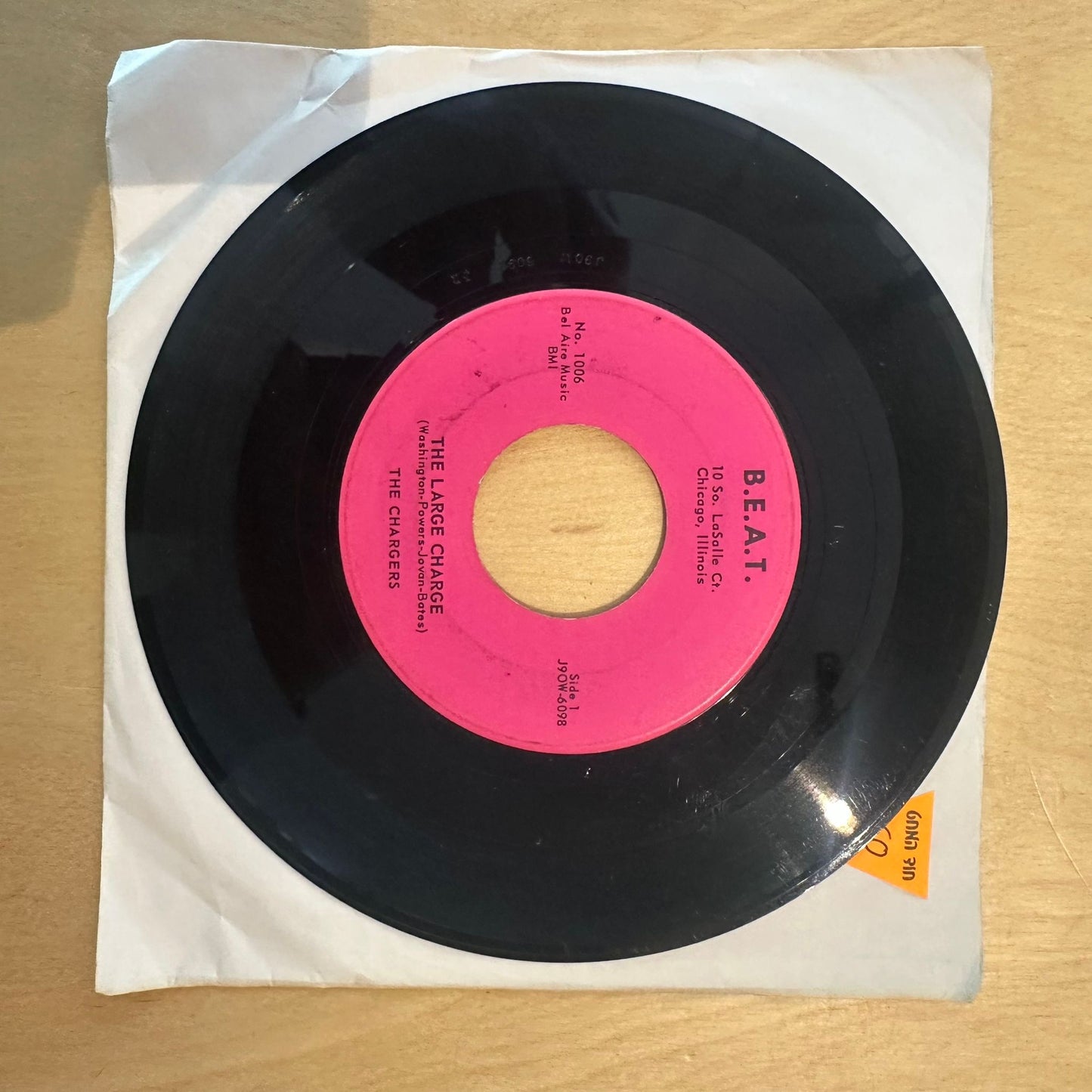 The Chargers — The Large Charge / Miss Letha Jones 7"