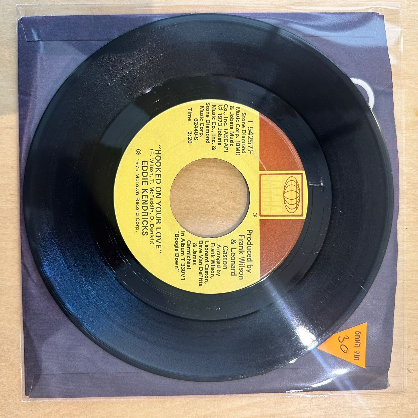 Eddie Kendricks — Shoeshine Boy / Hooked On Your Love 7"