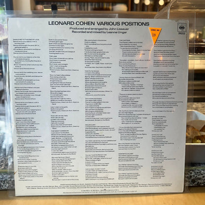 Leonard Cohen - Various Positions