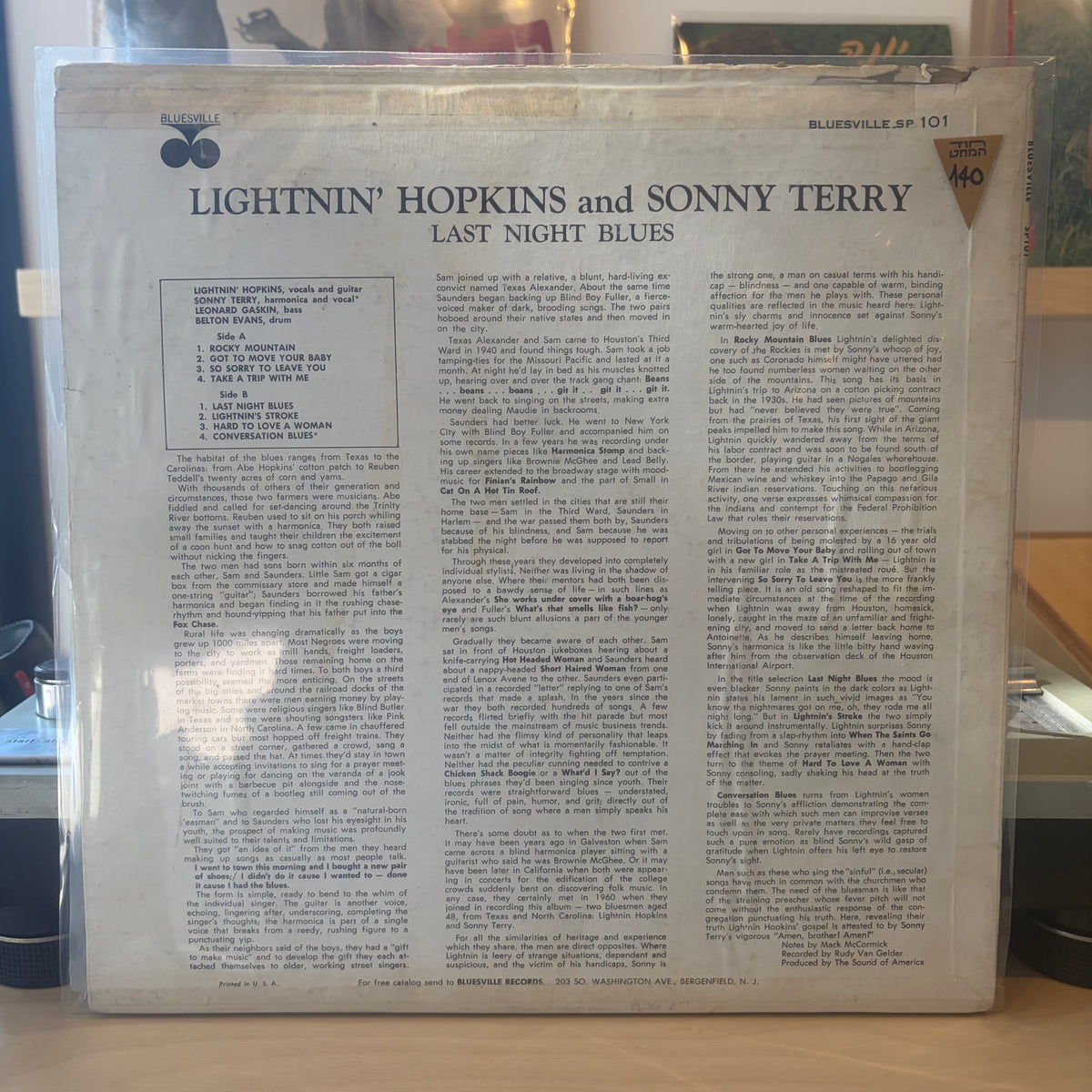 Lightnin' Hopkins & Sonny Terry - Last Night Blues