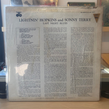 Lightnin' Hopkins & Sonny Terry - Last Night Blues