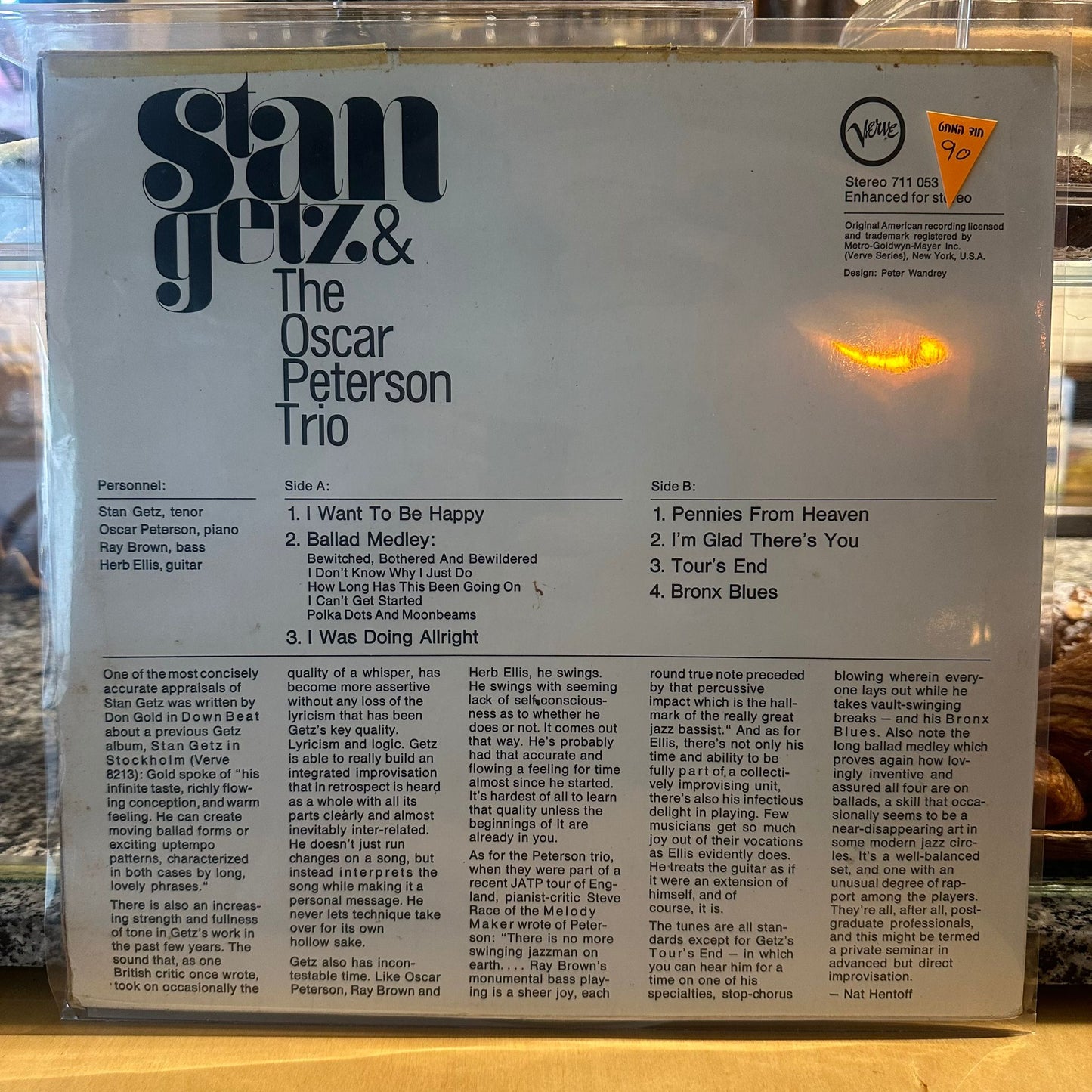 Stan Getz And The Oscar Peterson Trio – Stan Getz And The Oscar Peterson Trio