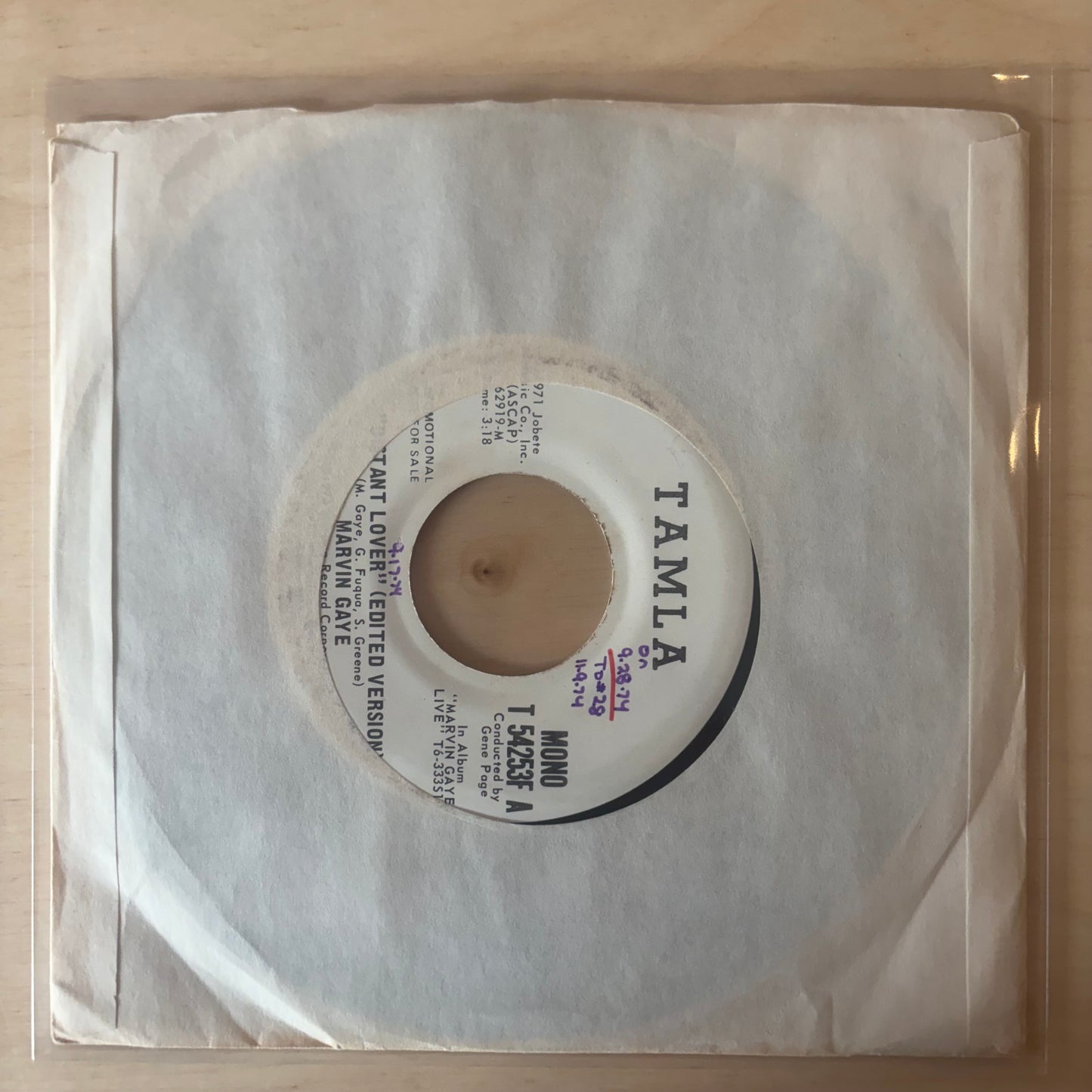 Marvin Gaye - Distant Lover 7 promo