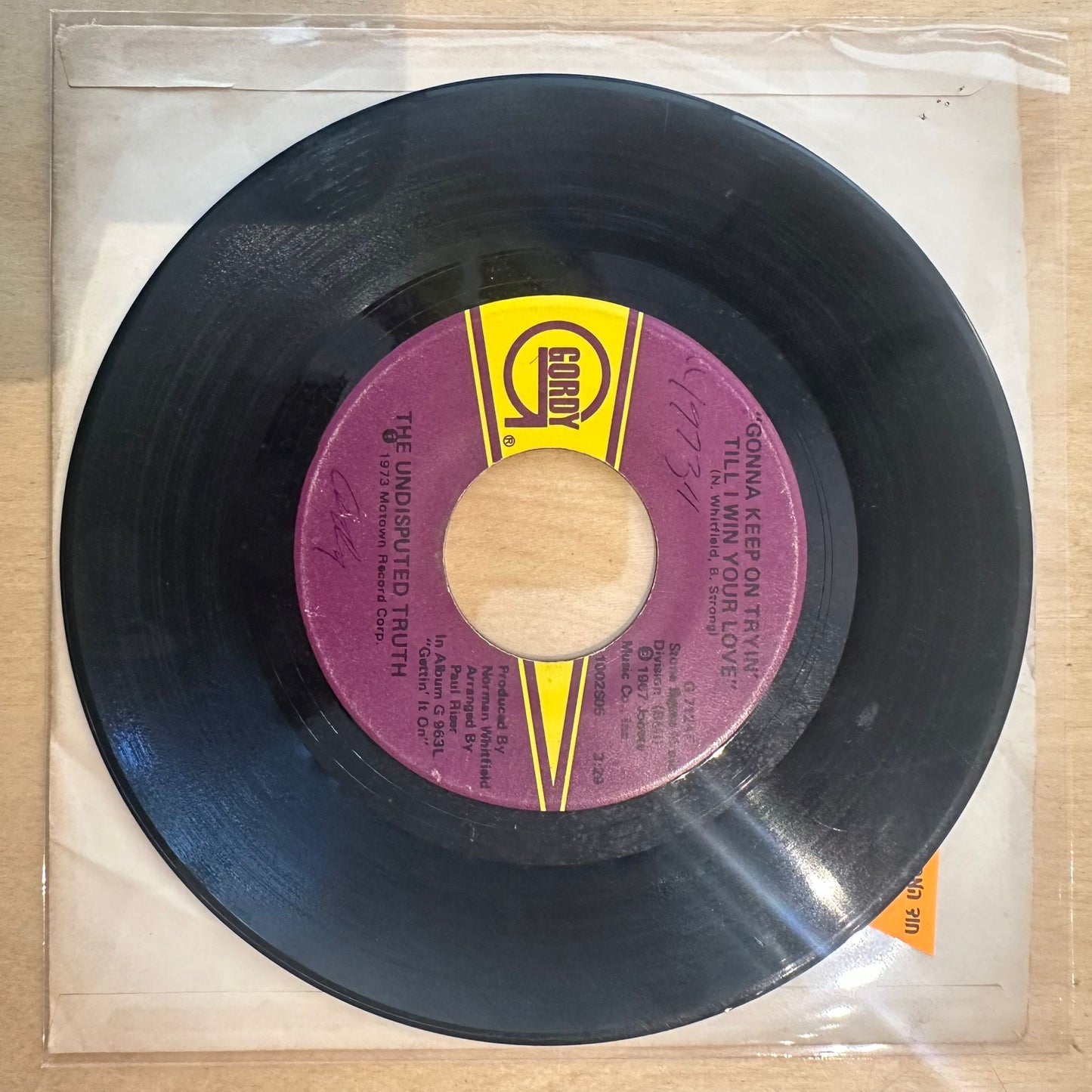 The Undisputed Truth — Mama I Got A Brand New Thing (Don't Say No) / Gonna Keep On Tryin' Till I Win Your Love 7"