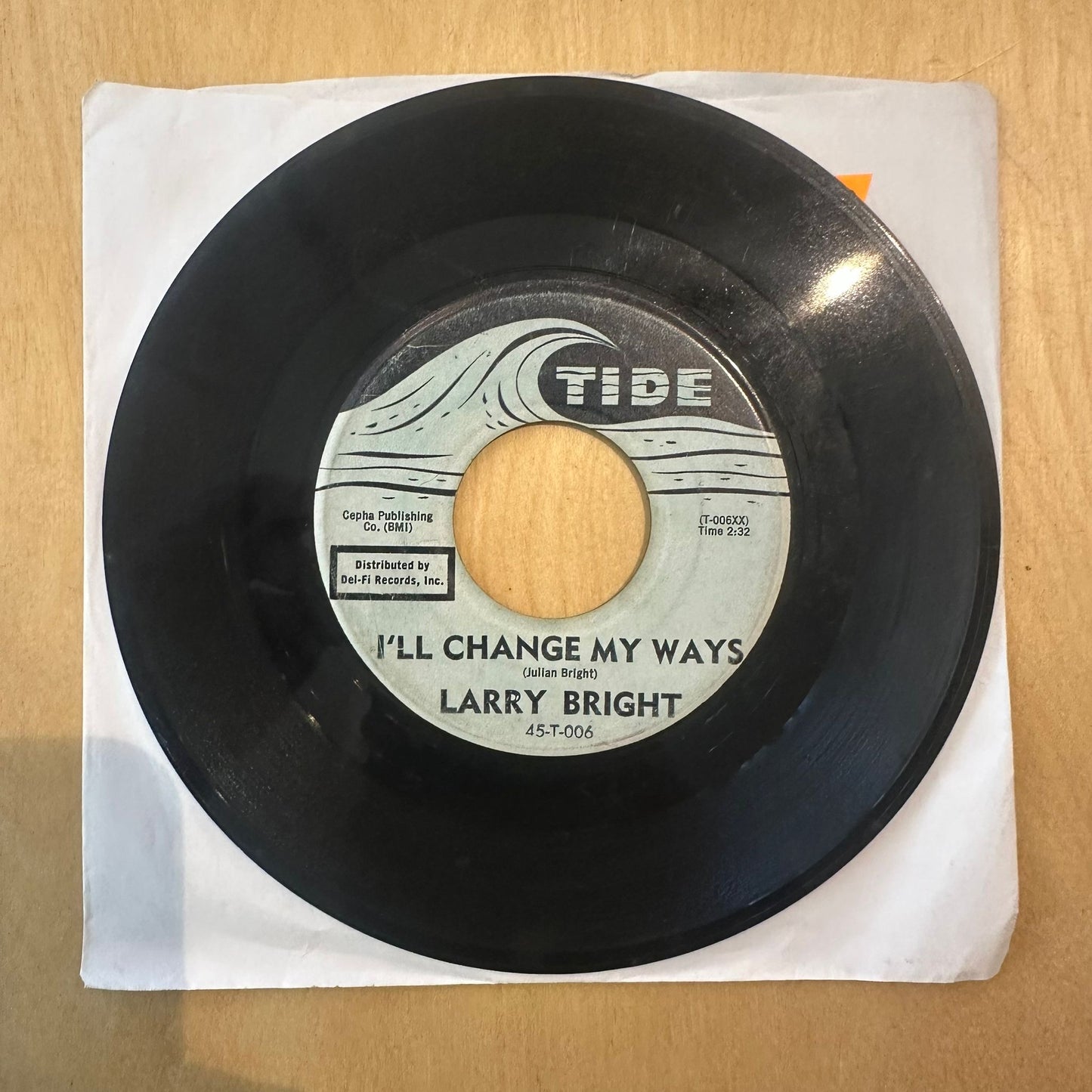 Larry Bright — Mojo Workout (Dance) / I'll Change My Ways 7"