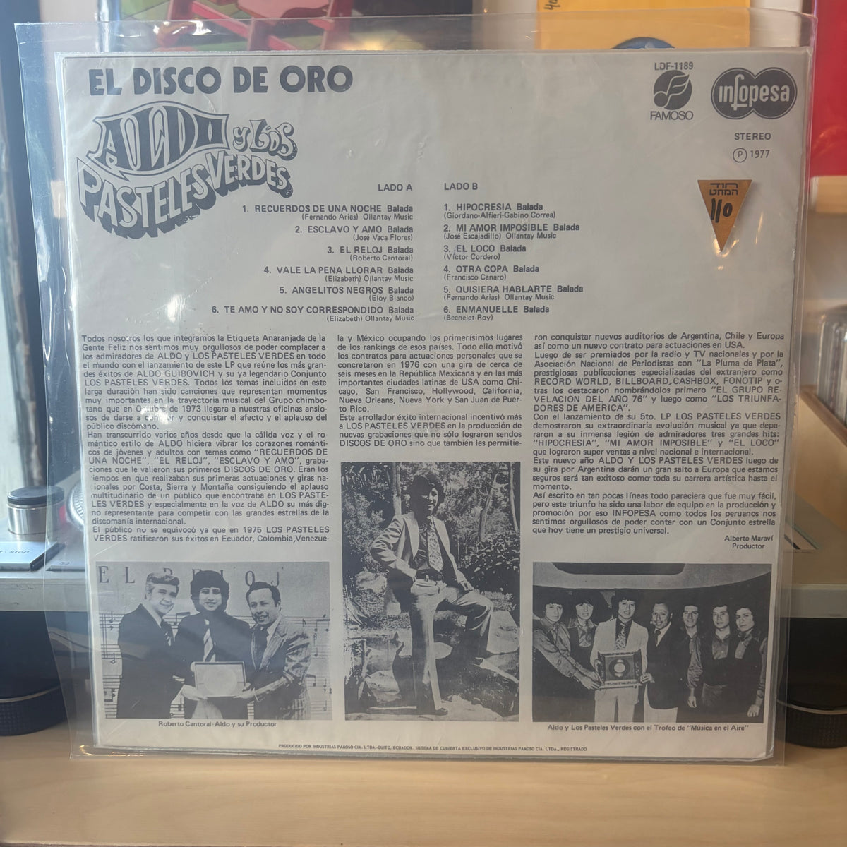 Aldo Y Los Pasteles Verdes - El Disco De Oro