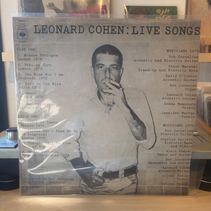Leonard Cohen - Live Songs