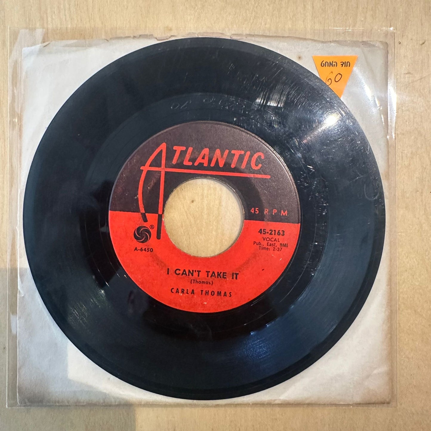 Carla Thomas — I Can't Take It / I'll Bring It Home To You 7"
