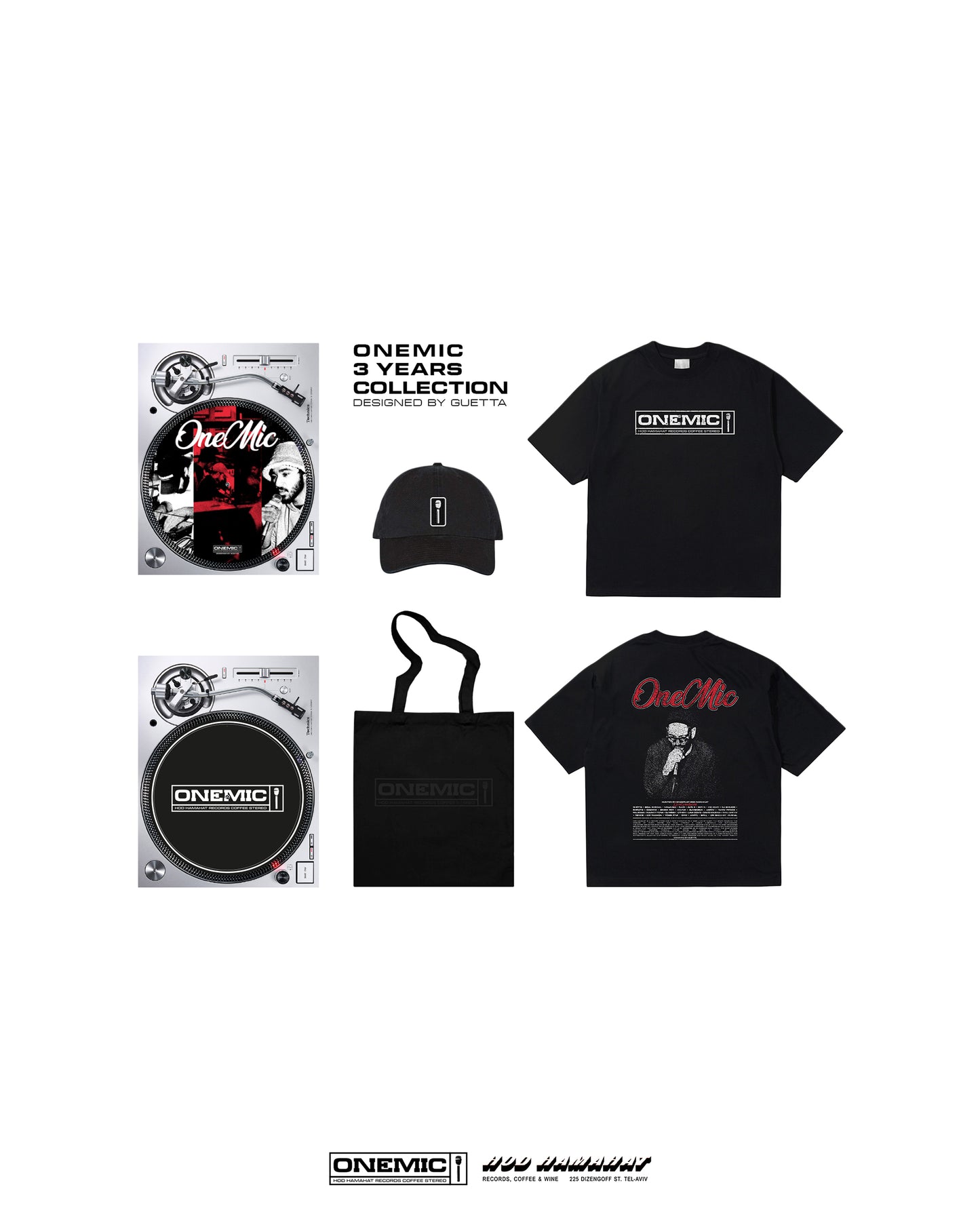 Onemic Merch pack (designed by Guetta)
