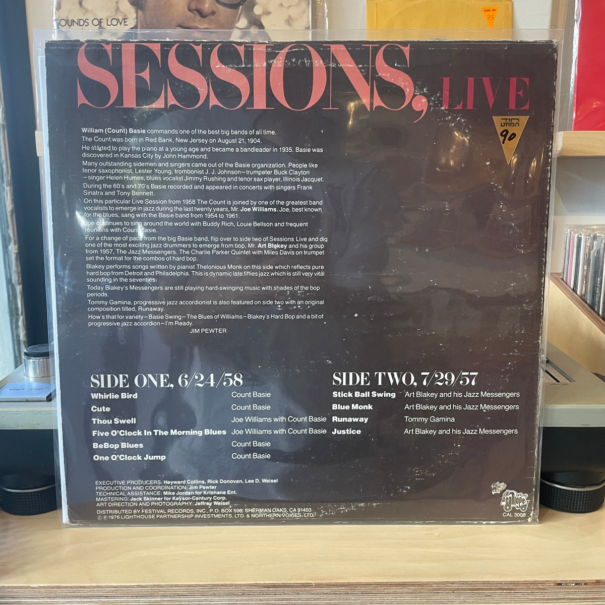 Count Basie, Joe Williams And Art Blakey - Sessions, Live