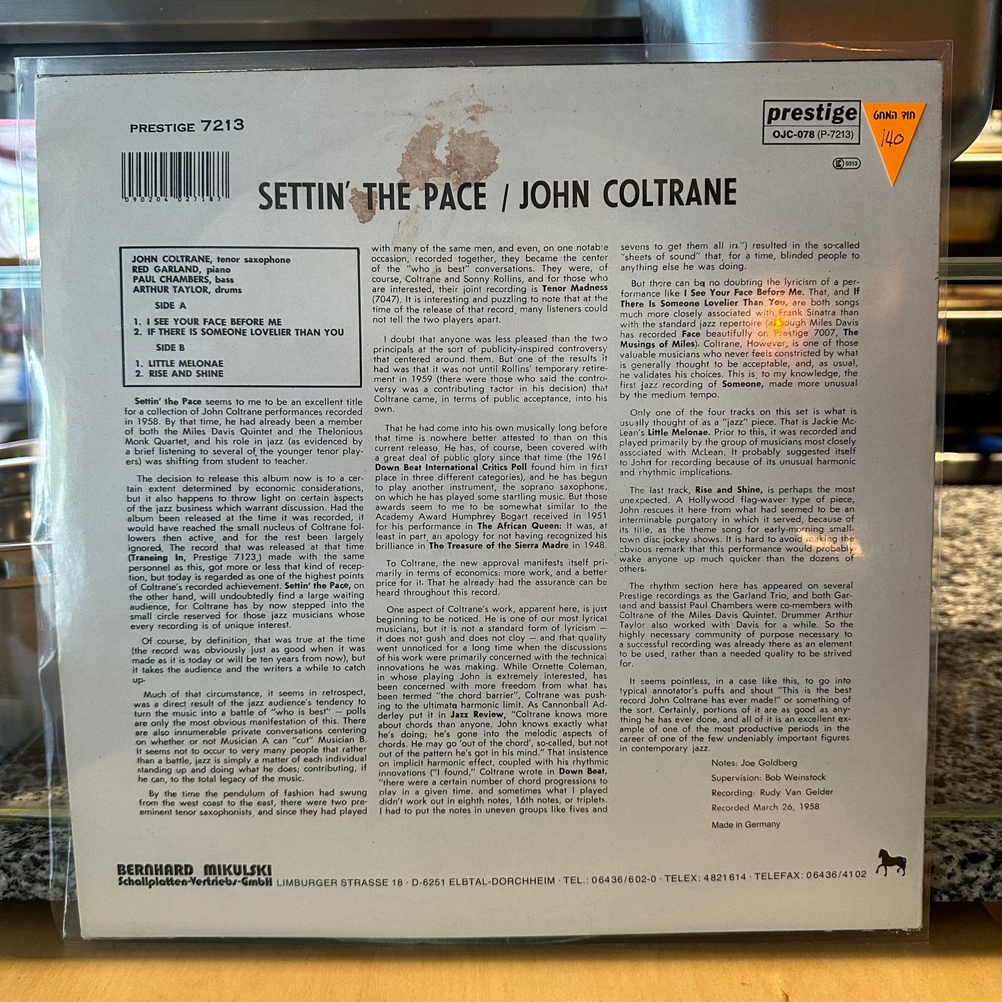 John Coltrane – Settin' The Pace