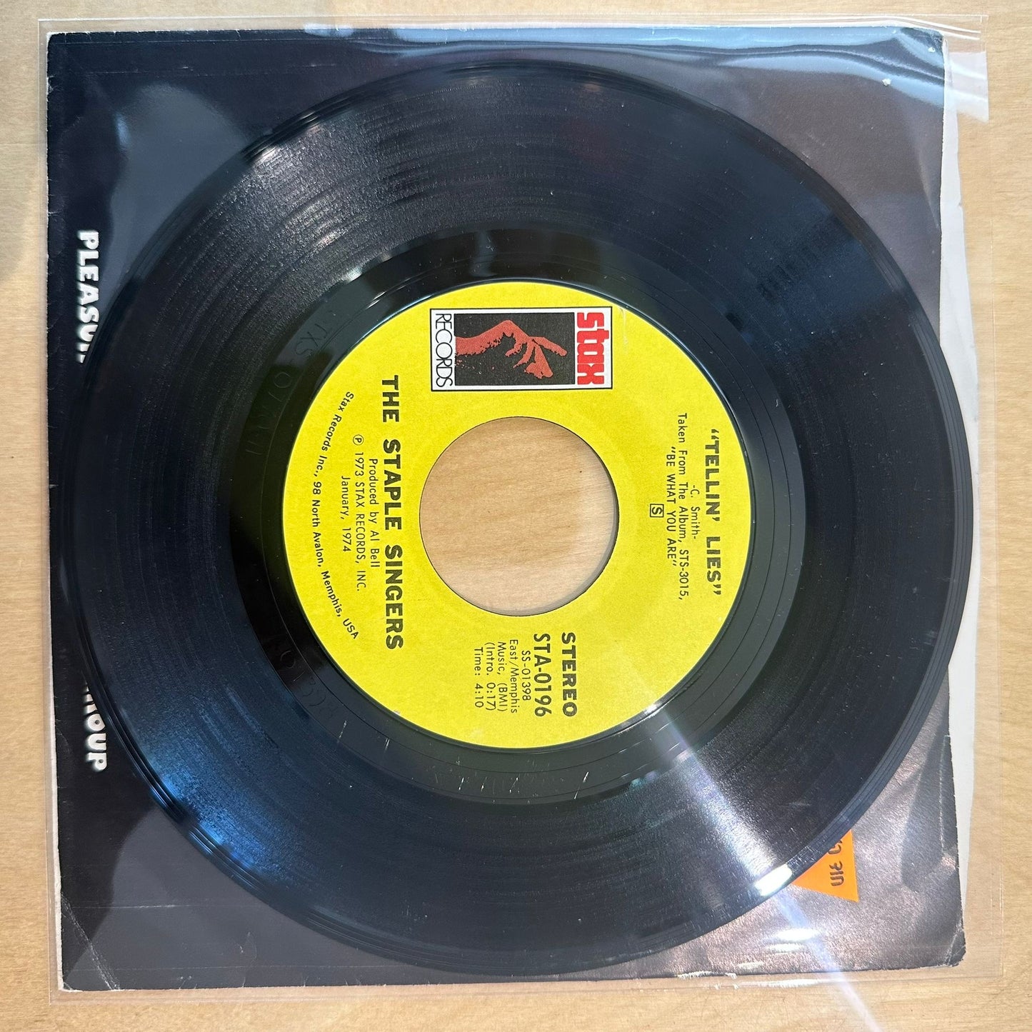 The Staple Singers — Touch A Hand, Make A Friend / Tellin' Lies 7"