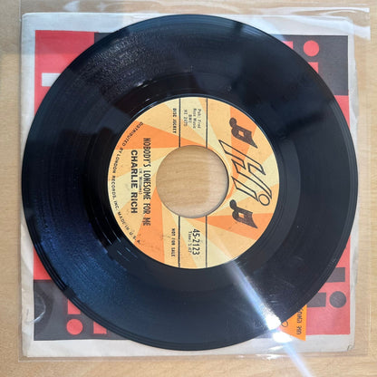 Charlie Rich — Nobody's Lonesome For Me / My Heart Would Know 7"