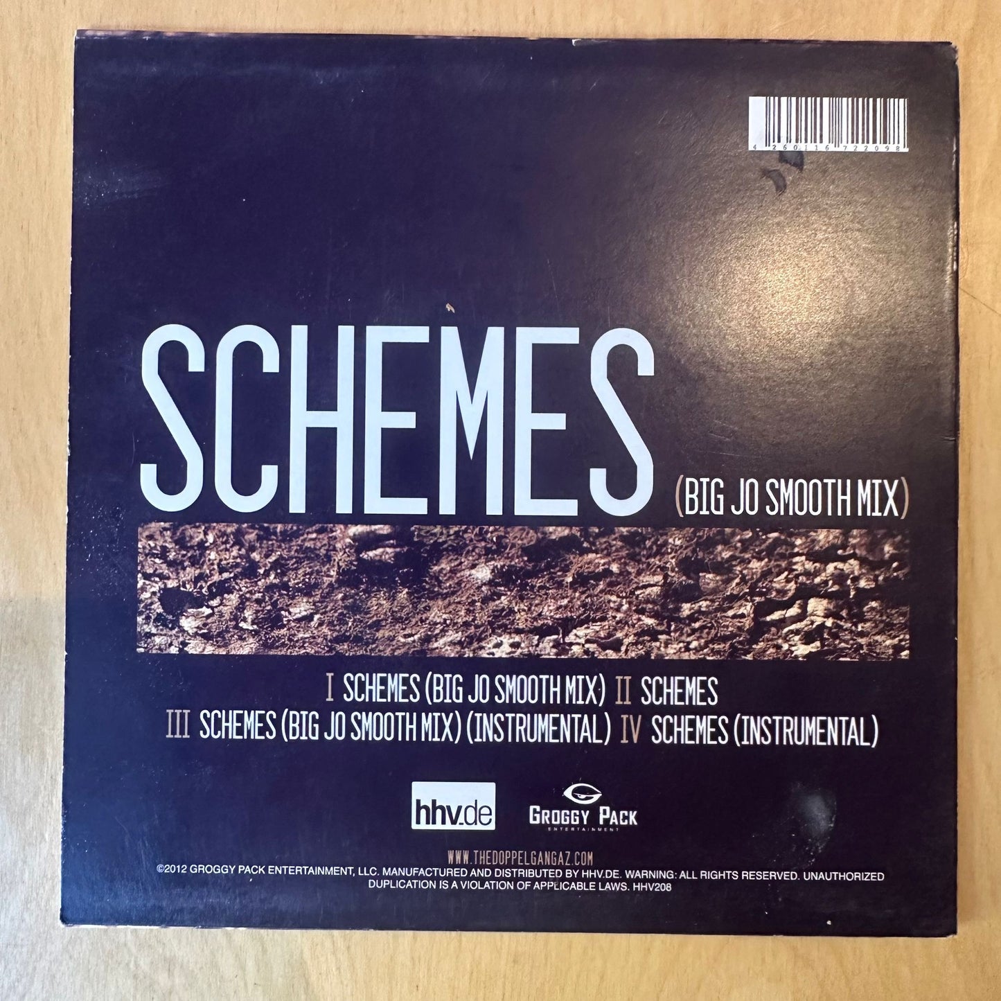 The Doppelgangaz - Schemes (Big Jo Smooth Mix) 7”