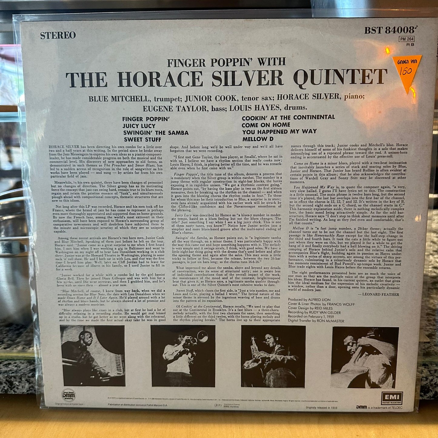 The Horace Silver Quintet – Finger Poppin' With The Horace Silver Quintet