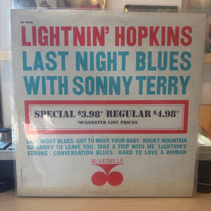 Lightnin' Hopkins & Sonny Terry - Last Night Blues