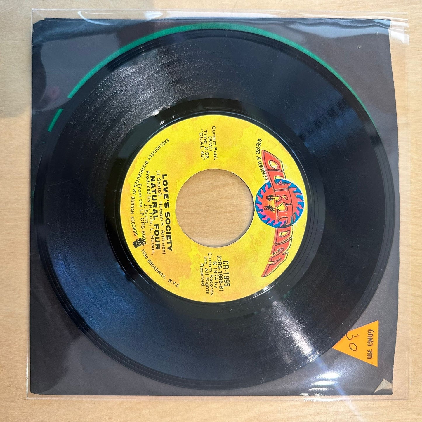 The Natural Four — Love That Really Counts / Love's Society 7"