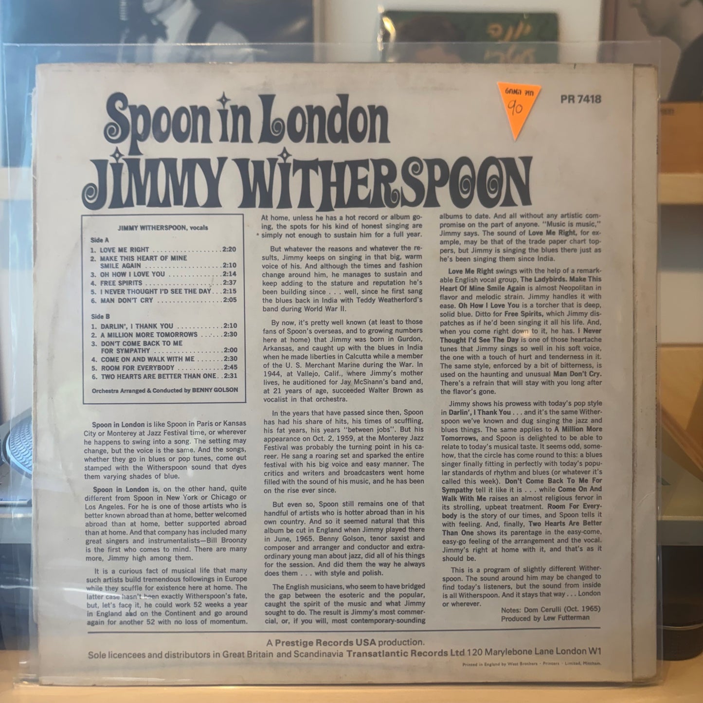 Jimmy Witherspoon - Spoon In London