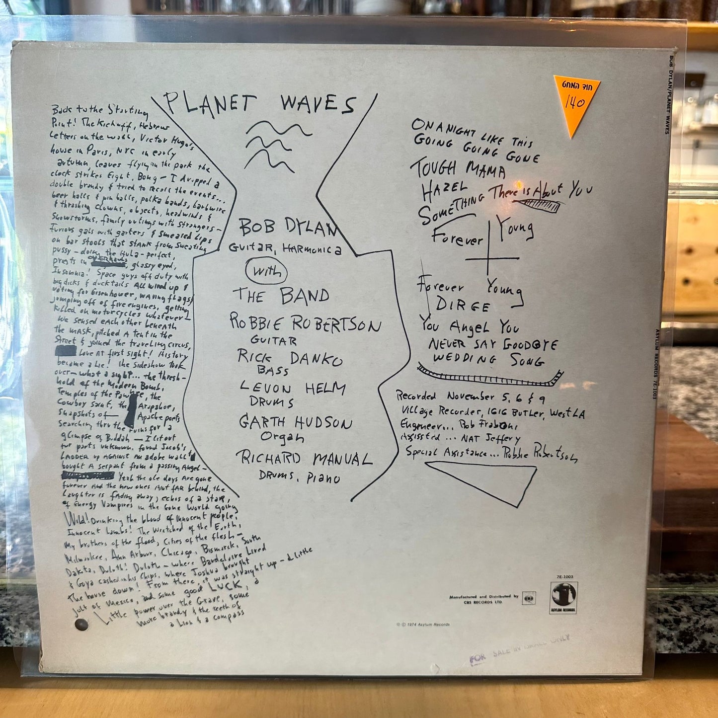 Bob Dylan — Planet Waves