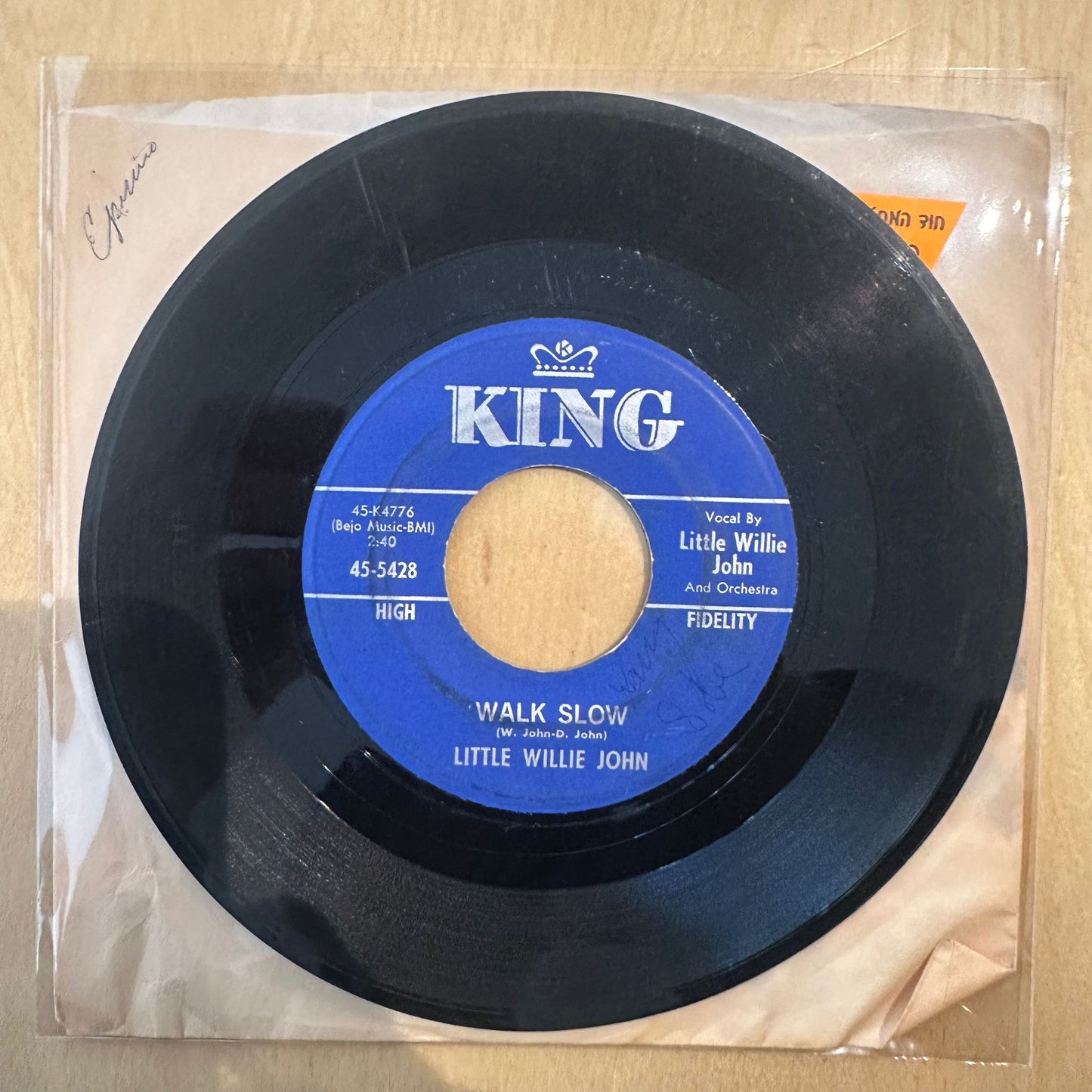 Little Willie John — Walk Slow / You Hurt Me 7"