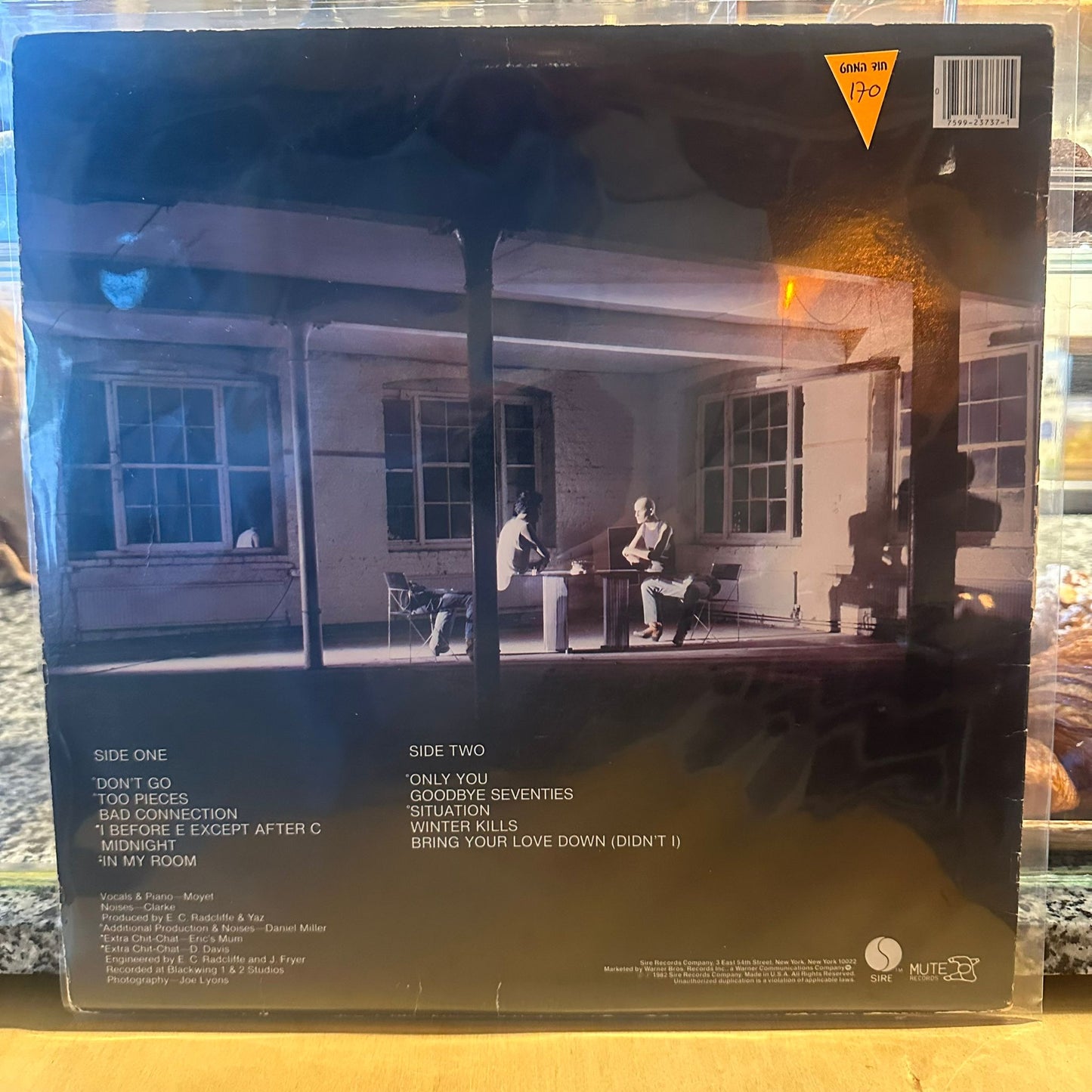 Yaz – Upstairs At Eric's