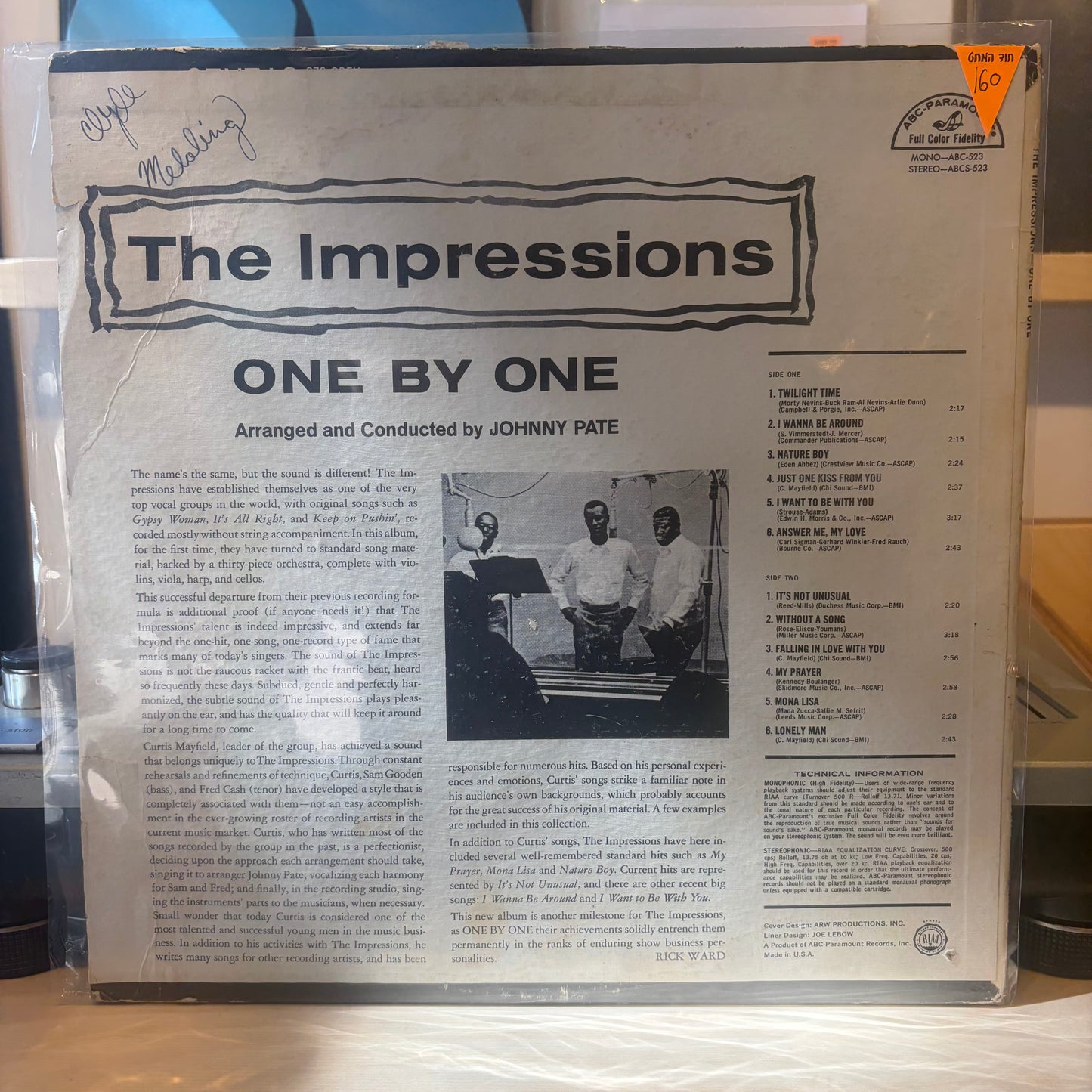 The Impressions - One By One