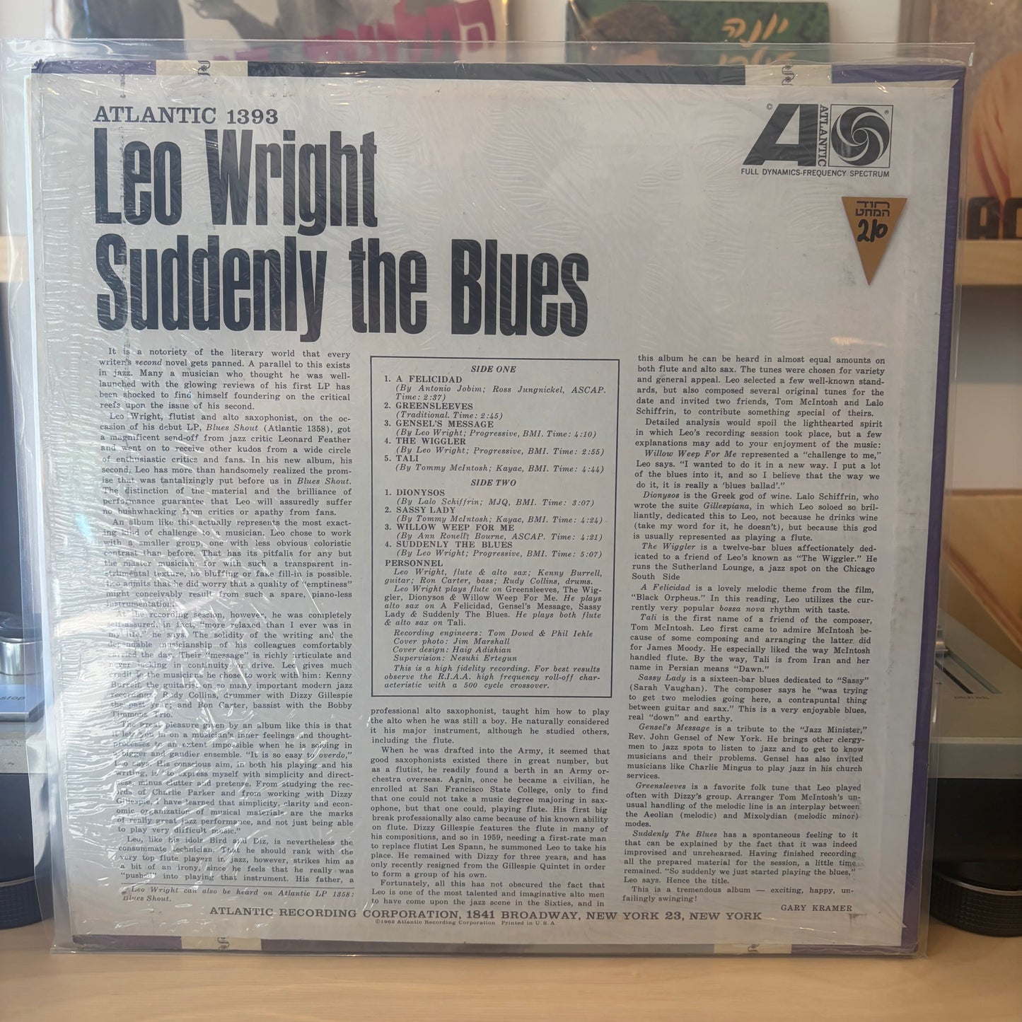 Leo Wright - Suddenly The Blues