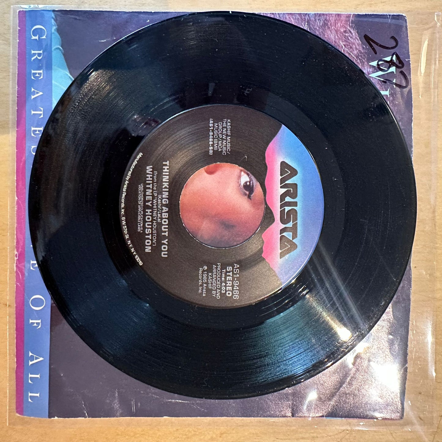 Whitney Houston - Greatest Love Of All (7")