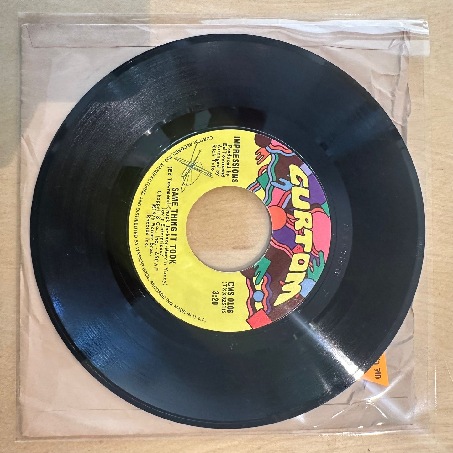 Impressions — Same Thing It Took 7"