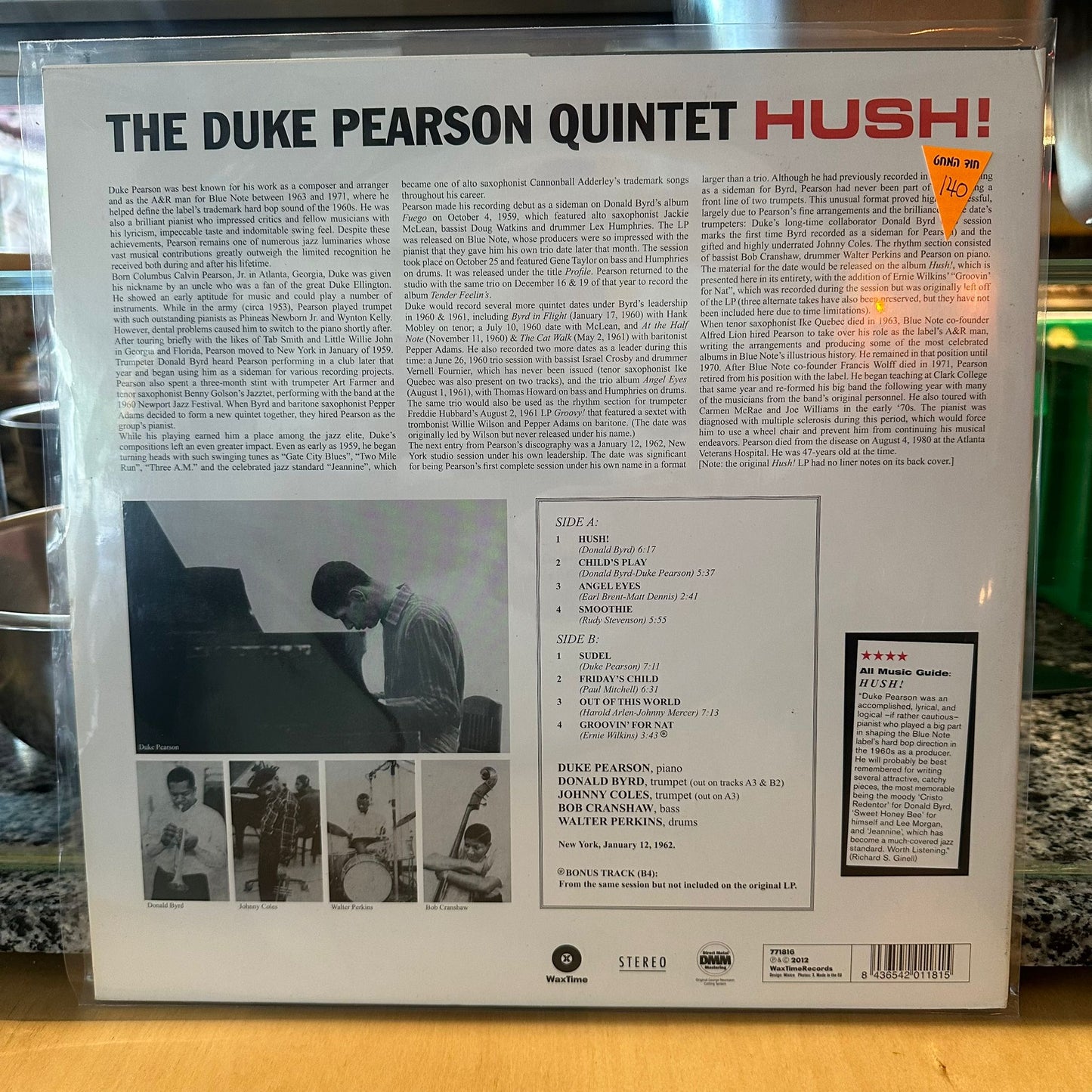 The Duke Pearson Quintet – Hush!