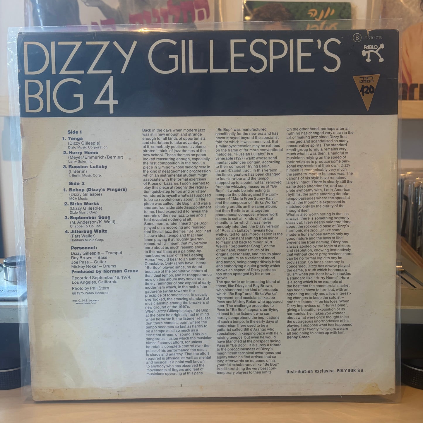 Dizzy Gillespie's Big 4 - Dizzy Gillespie's Big 4