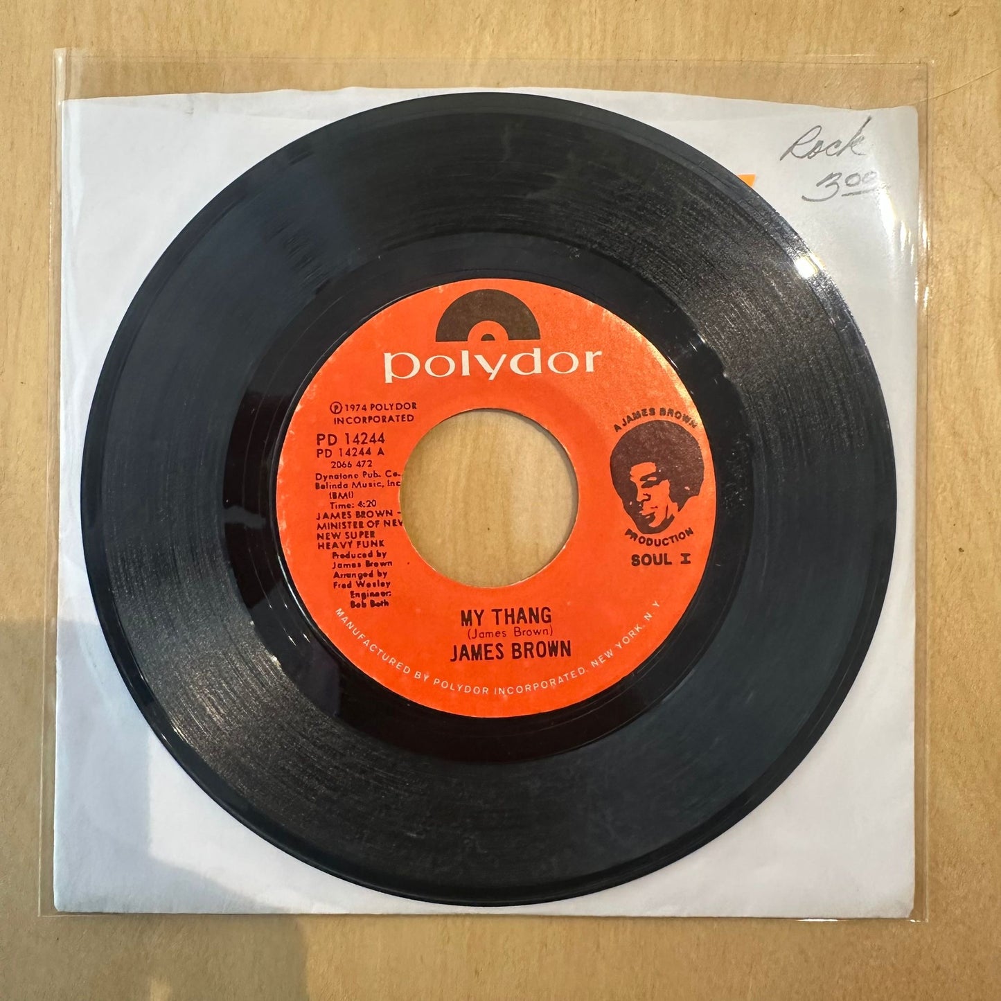 James Brown — My Thang / Public Enemy #1 7"