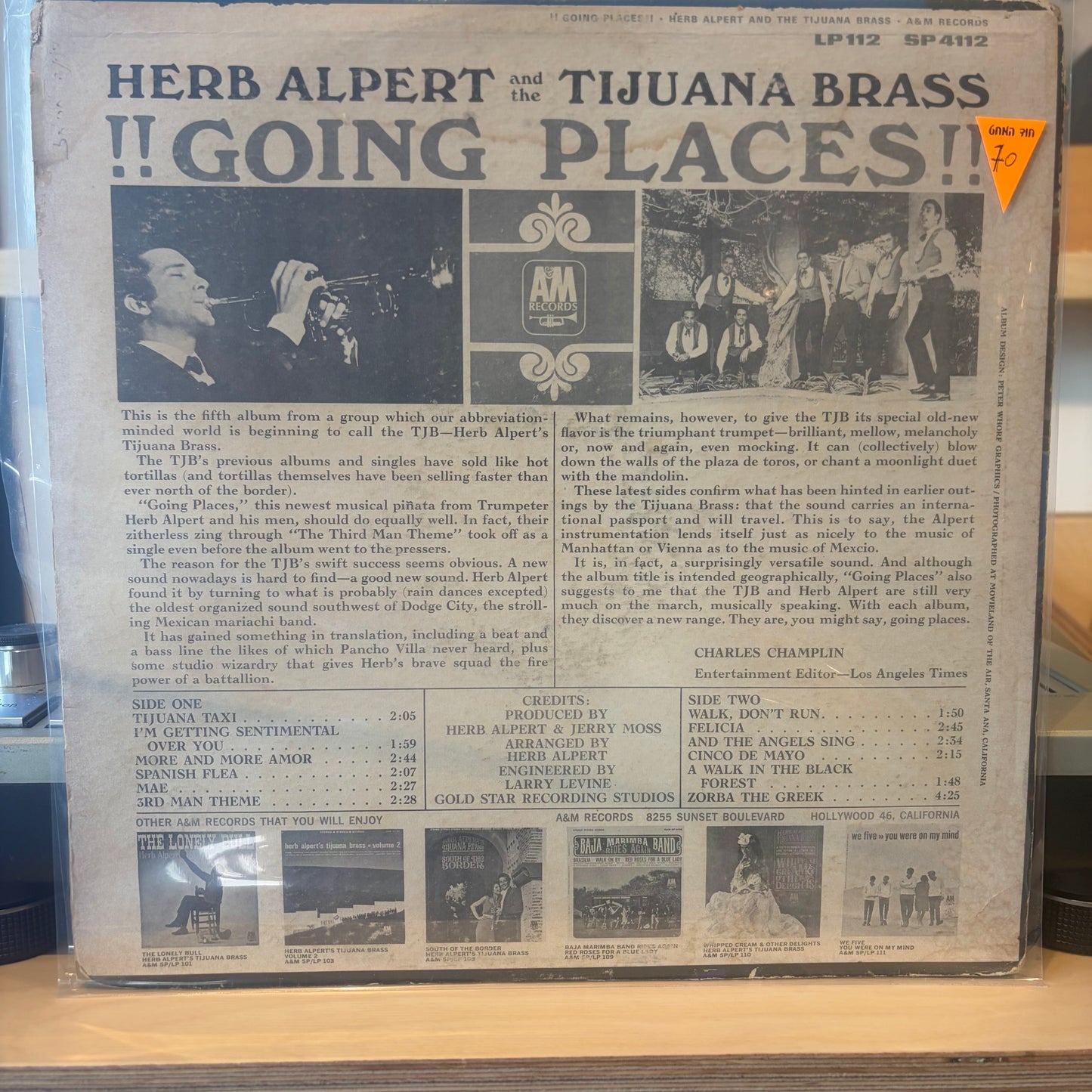 Herb Alpert And The Tijuana Brass - !!Going Places!!