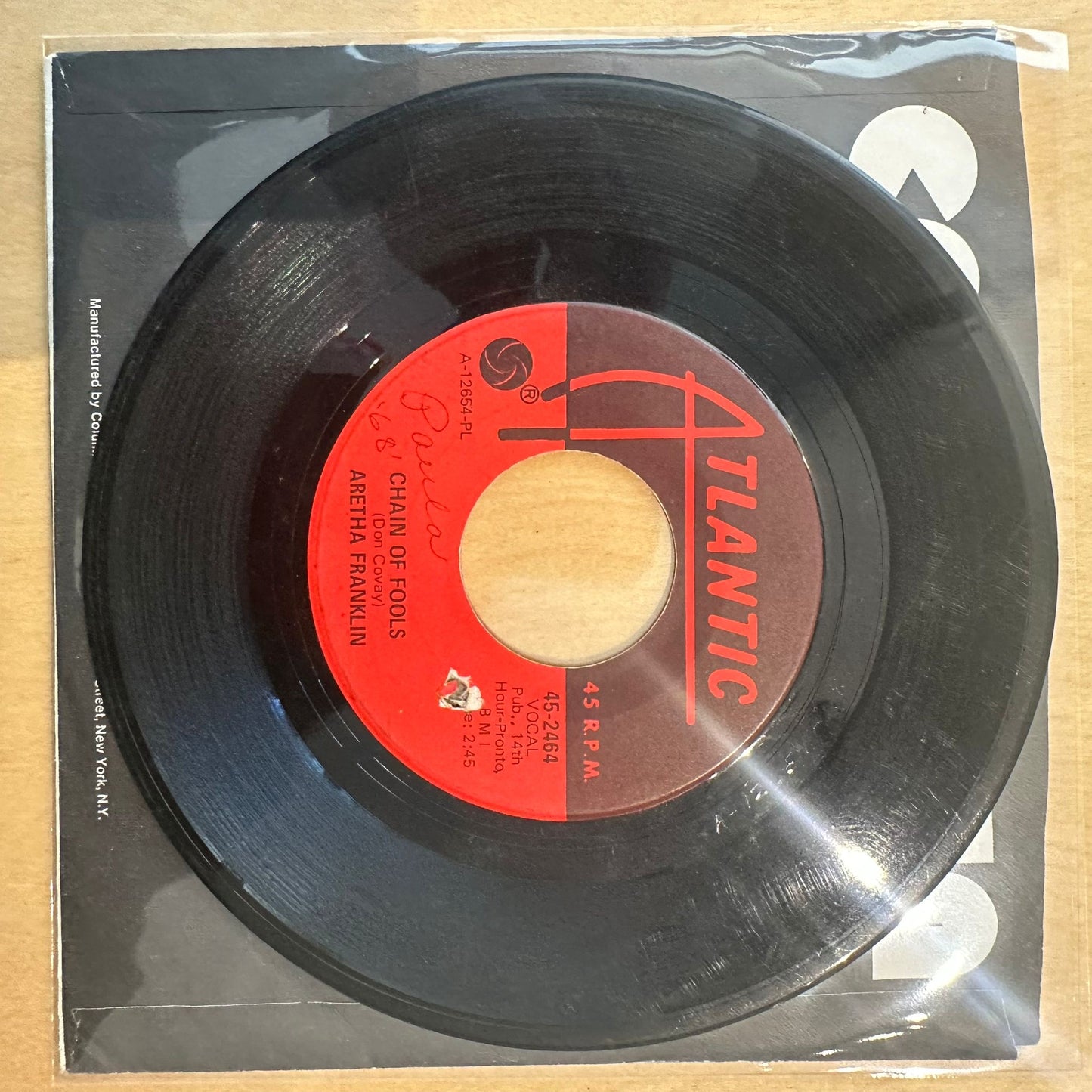 Aretha Franklin — Chain Of Fools / Prove It 7"