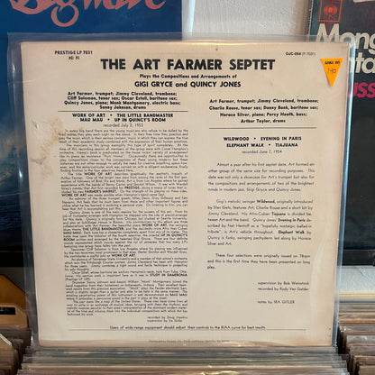 The art farmer septet - plays the compositions and arrangements of Gigi gryce and Quincy Jones